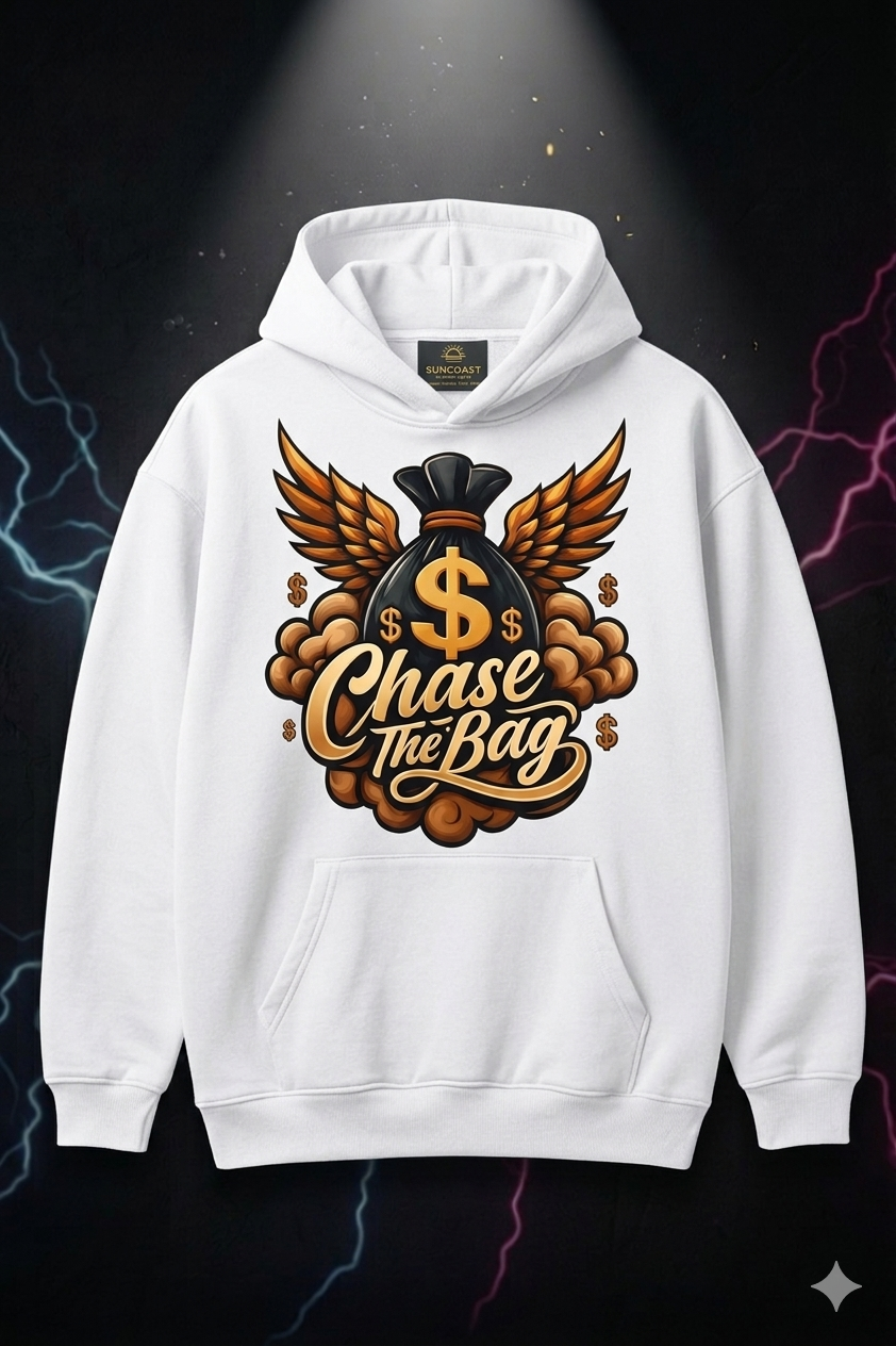 CHASE THE BAG Premium Oversized Streetwear Hoodie