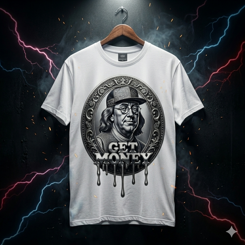 Suncoast Streetwear "Get Money" Ben Franklin Heavyweight Tee