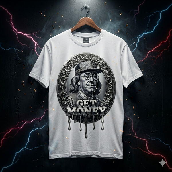 Suncoast Streetwear "Get Money" Ben Franklin Heavyweight Tee