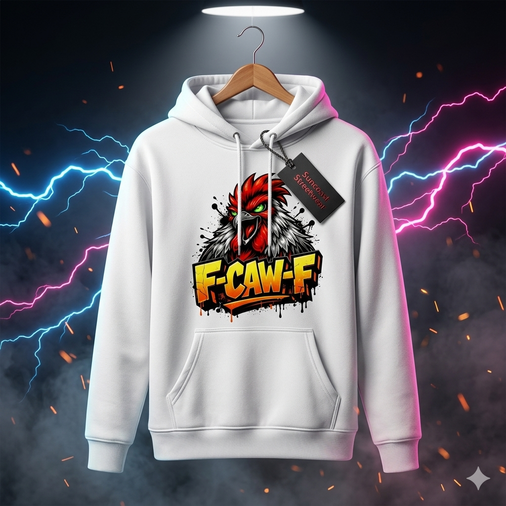 Suncoast Streetwear “F‑CAW‑F Rooster Rage” Hoodie