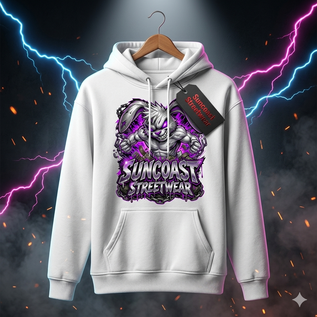 Suncoast Streetwear “Savage Bunny Voltage” Hoodie