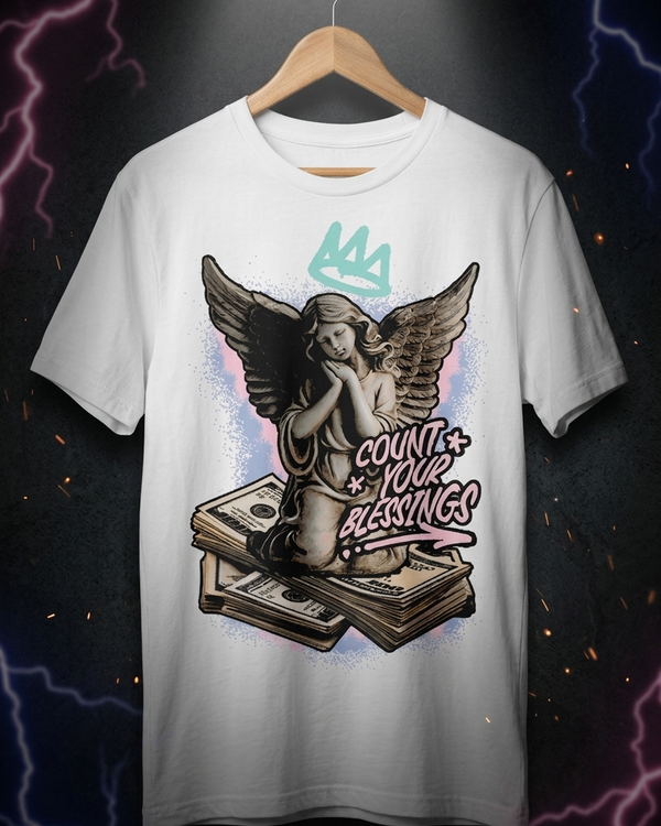 "Gilded Grace" – Count Your Blessings Graphic Tee