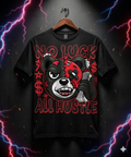 NO LUCK ALL HUSTLE – Split Bear Money Talk Tee (Black)